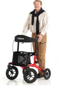 lot 6023 image: Pneumatic - 300LBS Capacity Rollator Walker