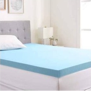 lot 6025 image: Amazon Basics Cooling Gel-Infused Firm Support Mattress Topper - Alternative Latex Foam - 3-inch - King