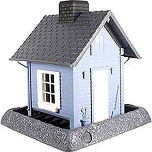lot 6055 image: North States Blue Cottage Bird Feeder