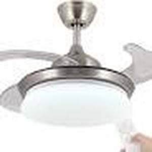 lot 6037 image: DewShrimp Retractable 42in chrome Fan