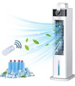 lot 5284 image: Uthfy Evaporative Air Cooler 30 Tower Fan that Blows Cold w Remote Control