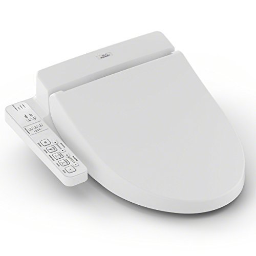 lot 3316 image: TOTO SW2033R#01 C100 Electronic Bidet Toilet Cleansing Water, Heated Seat, Deodorizer, Warm Air Dryer, and PREMIST, Round, Cotton White