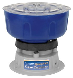 lot 2552 image: Frankford Arsenal Quick-N-EZ Vibratory Case Tumbler with 220V International Plug for Dry Brass Cleaning and Reloading