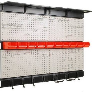 lot 2573 image: Ultrawall Garage Storage, 48x36 inch Pegboard with Hooks Garage Storage Bins Tool Board Panel Tool Organizer
