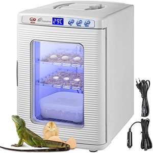 lot 2584 image: Happybuy Reptile Incubator Scientific Lab Incubator 25L Automatic Incubator Cooling and Heating 5°C to 60°C 12V110V Reptile Egg Breeding Hatchery Work for Snakes Wall Lizard and Turtles