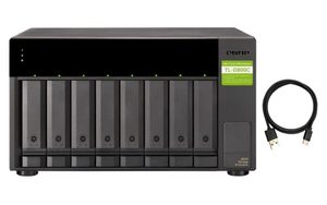 lot 2586 image: QNAP TL-D800C 8 Bay Desktop JBOD Storage Enclosure with USB 3.2 Gen 2 Type-C Connectivity Retail $635.00