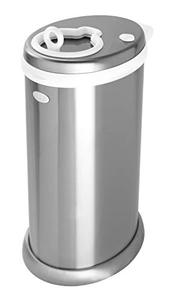 lot 2590 image: Ubbi Steel Odor Locking, No Special Bag Required, Money Saving, Modern Design, Registry Must-Have Diaper Pail, Chrome