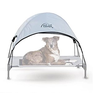 lot 2609 image: K&H PET PRODUCTS Pet Cot Canopy - Gray, Large 30 X 42 Inches