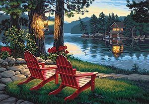 lot 2656 image: PaintWorks Adirondack Evening Paint-by-Number Kit