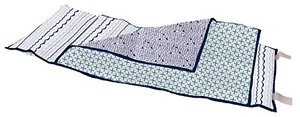 lot 2691 image: Bacati - 100% Cotton Percale Soft Breathable Fabrics Nap Mat with Pillow for Toddler Boys Naptime, Measures 50 x 20 x 1.5 Inches, Ideal for Daycare and Preschool, Sleepovers (Tribal MintNavy)