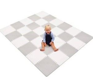 lot 2707 image: Baby Play Mat Tiles Extra Large Thick Foam Floor Puzzle Mat Interlocking Playmat for Infants Toddlers Kids Babies Crawling Tummy Time