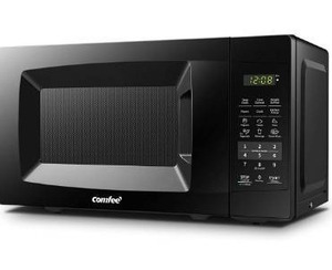 lot 2738 image: COMFEE EM720CPL-PMB Countertop Microwave Oven with Sound OnOff, ECO Mode and Easy One-Touch Buttons, 0.7cu.ft, 700W, Black