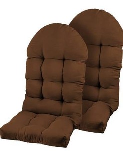 lot 2742 image: PNP HWJIAJU Patio Chair Cushion for Adirondack, High Back Rocking Chair Cushion 44x19x4 inch, Outdoor Seat Back Chair Cushion Sunscreen and Fade-Resistant (Brown, 2