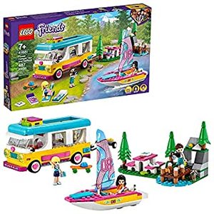 lot 2760 image: LEGO Forest Camper Van and Sailboat 41681 Building Set (487 Pieces)