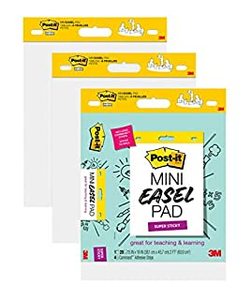 lot 2764 image: Post-it Self-Stick Mini Easel Pad, 15 in x 18 in, 20 SheetsPad, 3 Pads, Great for Virtual Teachers and Students (577-3PK) (B07QRB6XYQ)