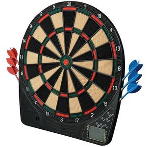 lot 2768 image: Franklin Sports Electronic Soft Tip Dartboard Set - 13.5 Digital