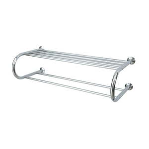 lot 2782 image: Organize It All Wall Mounted Bath Shelf with Towel Bar in Chrome