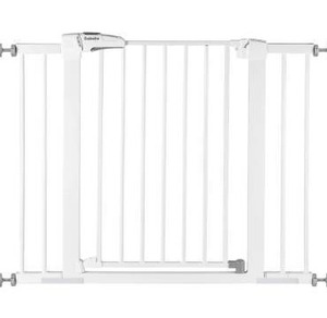 lot 2797 image: Babelio Baby Gate for Doorways and Stairs, 26-40 inches DogPuppy Gate, Easy Install, Pressure Mounted, No Drilling, fits for Narrow and Wide Doorways, Safety Gate wDoor for Child and Pets