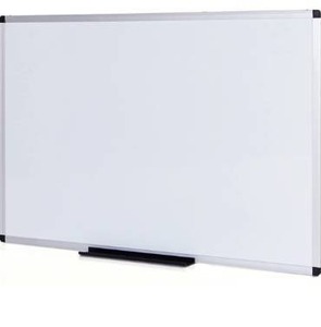 lot 2798 image: VIZ-PRO Magnetic Dry Erase Board, 36 X 24 Inches, Silver Aluminium Frame
