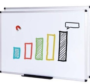 lot 2803 image: VIZ-PRO Magnetic Whiteboard  Dry Erase Board, 48 X 36 Inches, Pack of 2