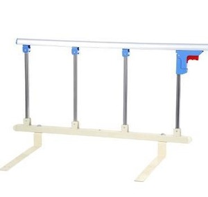 lot 2832 image: Bed Rail Safety Side Guard - Assist Handle Handicap Bed Railing - Folding Hospital Bedside for Elderly, Seniors, Adults