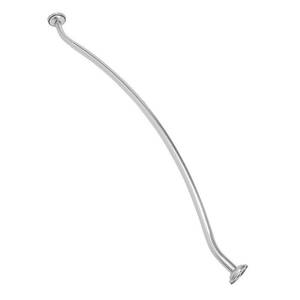 lot 2838 image: Curved Wall Mountable Shower Rod Satin - Bath Bliss