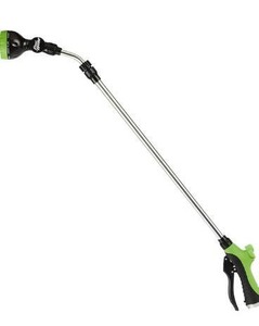 lot 2849 image: Flexi Hose Green Water Wand with Pivoting Head - A Heavy-Duty Front Trigger Telescoping Watering Wand - 7 Spray Patterns - ONOFF Thumb Control - Water Plants, Wash Cars, and Shower Pets