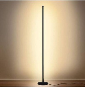lot 2856 image: Modern Floor Lamp Led Standing Corner Lamp Black Decor Floor Lamps Contemporary Metal Floor Lamp for Living Room Bedrooms with Remote & Touch Control