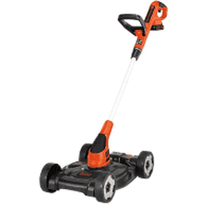 lot 2748 image: BLACKDECKER MTC220 20V MAX Cordless 12 Lithium-Ion 3-in-1 TrimmerEdger and Mower  2 Batteries