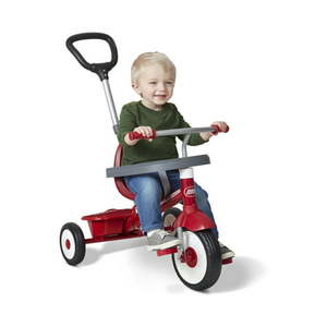 lot 45209 image: Radio Flyer 3-in-1 Stroll n Trike 3 Stages Grows with Child,Red