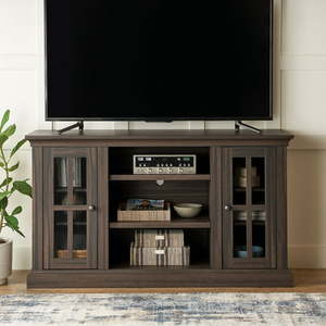 lot 45217 image: Better Homes and Gardens Canton Media Console,Tobacco Oak Finish
