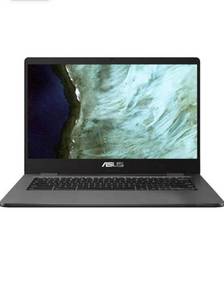 lot 45222 image: Asus Chromebook C423NA-BCLN5 14in.4GB 32GB Intel Celeron N3350 X2 2.4GHz Chrome OS, Gray