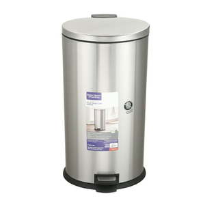 lot 45239 image: Better Homes and Gardens 7.9 gal Stainless Steel Oval Kitchen Garbage Can