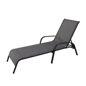 lot 45243 image: Mainstays Heritage Outdoor Patio Steel Stacking Lounger