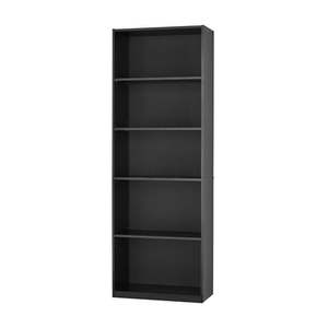 lot 45259 image: Mainstays 71in. 5 Shelf Bookcase, Black