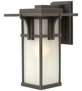 lot 30807 image: porch light wall mount garage lighting black Small Crack See photos.