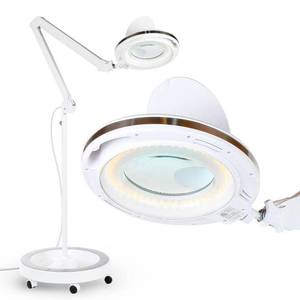 lot 31349 image: BBrightech LightView Pro LED Magnifying Glass Floor Lamp in White Color