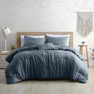 lot 31971 image: Modern Threads Beck Comforter Set with Coordinating Throw Pillow, Blue, King