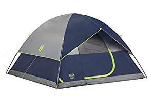 lot 31984 image: Coleman 4-Person Dome Tent for Camping  Sundome Tent with Easy Setup , NavyGrey (B019N9W7WC)