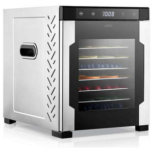 lot 31991 image: NutriChef 10 Shelf Stainless Steel Trays with Digital Timer and Temperature Control 900 Watts
