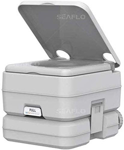 lot 32029 image: SEA FLO Portable Toilet for Marine, RV, Camping and Boat (2.6 Gallon)