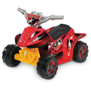 lot 32043 image: 6V Kiddie Quad Battery-Powered Ride-On Red