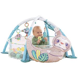 lot 32046 image: Infantino 4-in-1 Jumbo Baby Activity Gym & Ball Pit - Combination Baby Activity Gym and Ball Pit for Sensory Exploration and Motor Skill Development, for Newborns, Babies and Toddlers