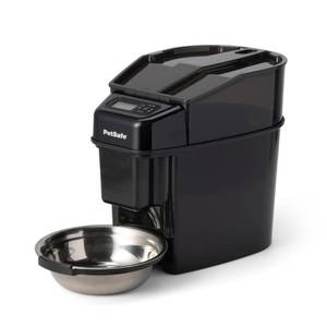 lot 46846 image: PetSafe Healthy Pet Simply Feed Automatic Dog and Cat Feeder Dispenses Dog Food or Cat Food, missing cord, sold as is