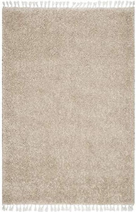 lot 46862 image: nuLOOM Neva Plush Shag Accent Rug, 2 x 3, Beige