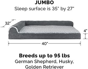 lot 46874 image: Furhaven Orthopedic, Cooling Gel, and Memory Foam Pet Beds for Small, Medium, and Large Dogs and Cats - Two-Tone L Chaise, Southwest Kilim Sofa, Faux Fur Velvet Sofa Dog Bed, and More