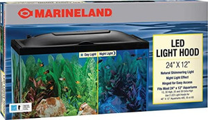 lot 46875 image: MarineLand LED Light Hood for Aquariums, Day & Night Light