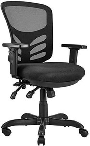 lot 46894 image: Amazon Commercial Ergonomic Mid-back Mesh Deskcomputer Chair With Adjustable ...