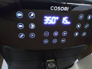 lot 46912 image: COSORI Air Fryer Oven 11 Functions Combo Additional Accessories (100 Paper Plus Online Recipes), Digital Touch Screen, Nonstick and Dishwasher-Safe Detachable Basket, 5.8QT, Stainless steel