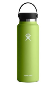 lot 46923 image: Hydro Flask 40-Ounce Wide Mouth Cap Bottle in Seagrass at Nordstrom, Size 40 Oz
